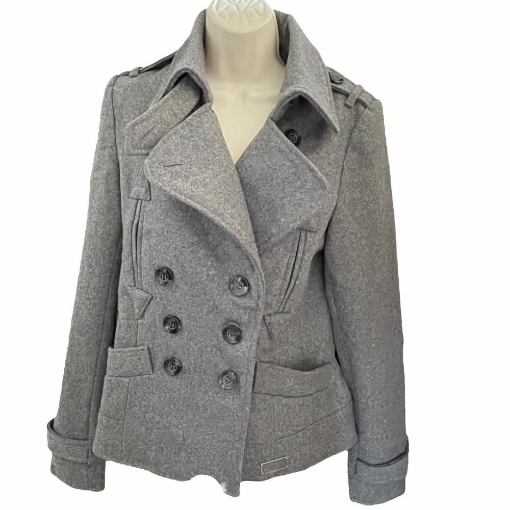 Buffalo David Bitton ~ Peabody ~ Grey Wool Coat ~ size Medium